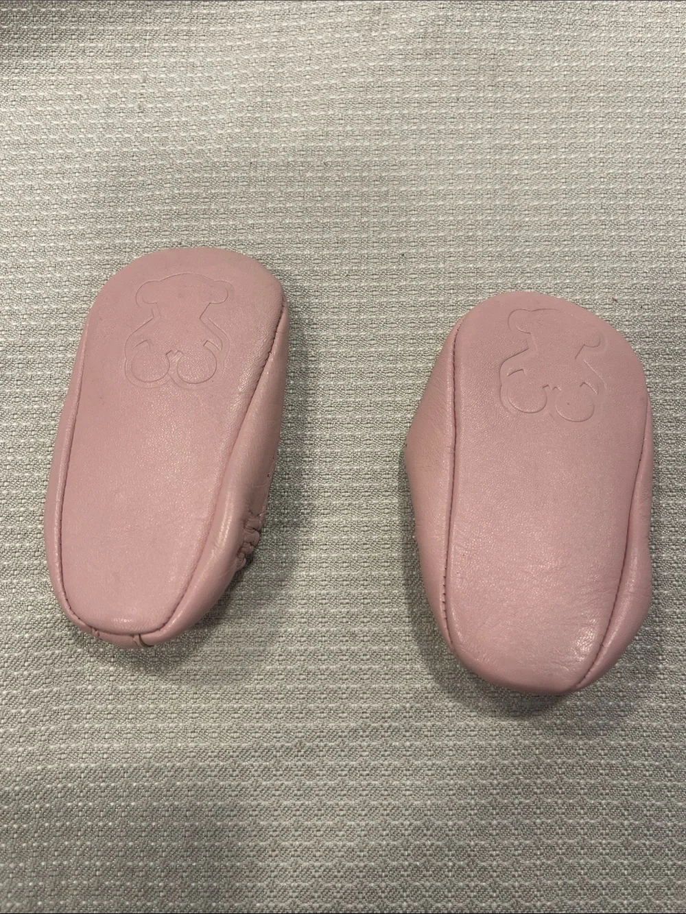 Tous Pink Baby Leather Slip-On Shoes